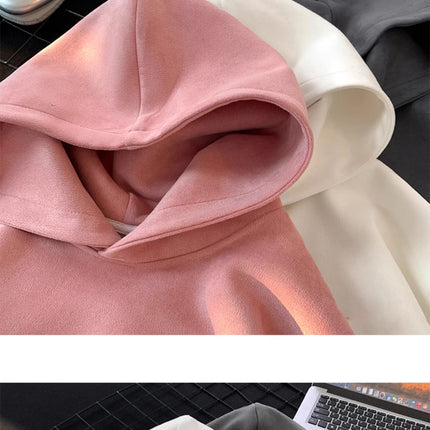 Men's Hoodie Classic Style Men's and Women's Clothing Autumn and Winter Casual Super Large Hoodie Sportswear Warm and Windproof