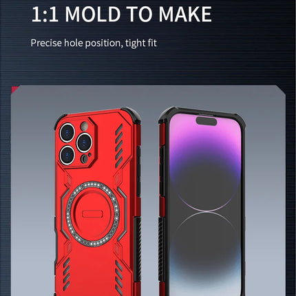 Tough Armor Heat Dissipation Phone Case For iPhone 17  Cover Magnetic Shockproof Shell Cases