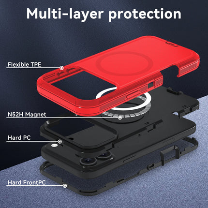 Heavy Duty Rugged Defender Cover for Official IPhone 17 Otter Armor Box for Magesafe Wireless Charge Case
