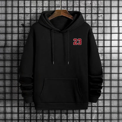 Male Daily Casual Fashion Pullover Outdoor Gym Fitness Sporty Hooded Coats Men's Hoodie Autumn Winter High Grade Warm Sweatshirt