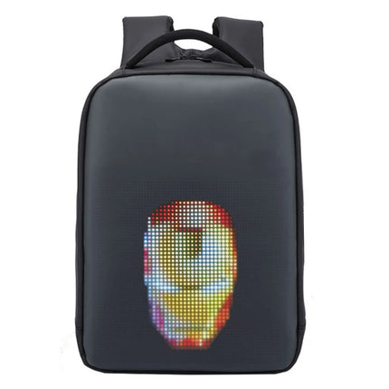 Fashion LED Backpack With Digital Screen Remote Control Photo Rucksack Bag Back Laptop 15.4 Inch For School Motorcycle Camping
