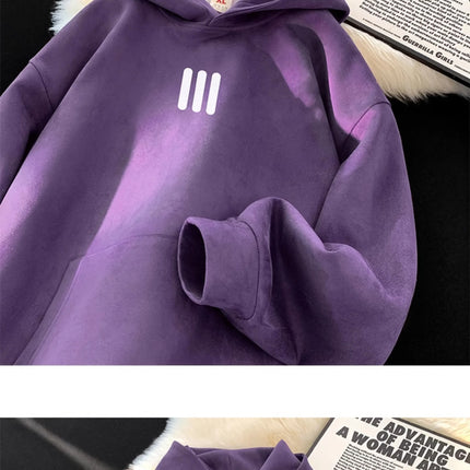 Men's Hoodie Classic Style Men's and Women's Clothing Autumn and Winter Casual Super Large Hoodie Sportswear Warm and Windproof
