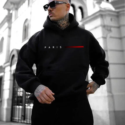 2025 Paris Fashion Men's Hoodie for All Seasons Universal Daily Casual Sports Hoodie of High Quality and Loose