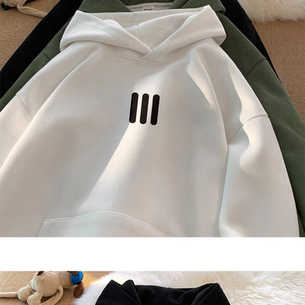 Men's Hoodie Classic Style Men's and Women's Clothing Autumn and Winter Casual Super Large Hoodie Sportswear Warm and Windproof