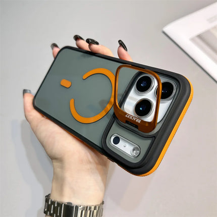 Luxury Transparent Magnetic Kickstand Stand Case For iPhone 17 Air 16 15 14 Plus 13 12 11 17 Pro Max Magsafe Must Haves Cover