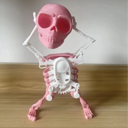 Dancing Skeleton Toys Clockwork Fun Little Toy Ornaments Creative Stress Relief Desktop Toys Gift For Friends Halloween Ornament