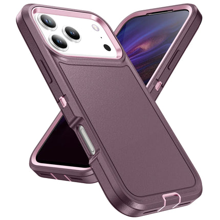 3 in 1 Hybrid Armor Shockproof Defend Case For iPhone 17 Heavy Duty Protection Rugged Cover