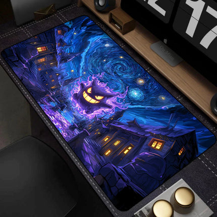 Purple Japan Anime Mouse Pad PC Cool P-pokemon Gamer Cabinet Keyboard Rug XXL G-gengar Extended Desk Mat Laptop Kawaii Mousepad