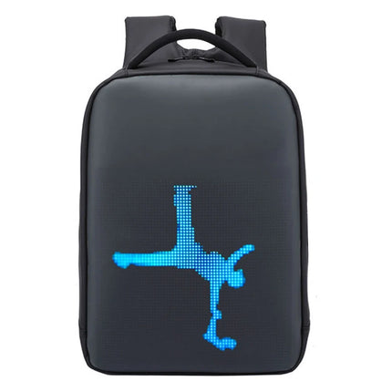 Fashion LED Backpack With Digital Screen Remote Control Photo Rucksack Bag Back Laptop 15.4 Inch For School Motorcycle Camping