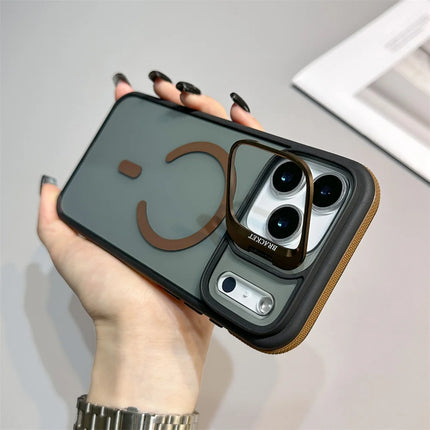 Luxury Transparent Magnetic Kickstand Stand Case For iPhone 17 Air 16 15 14 Plus 13 12 11 17 Pro Max Magsafe Must Haves Cover
