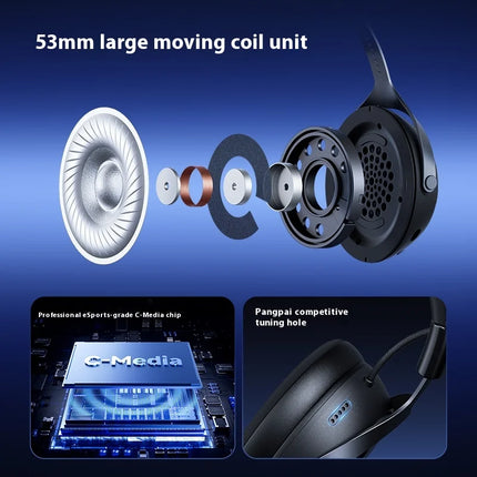New MCHOSE X9 Wireless Gaming Headphones 7.1 X9 Wireless Bluetooth Earphones Fps With Microphone Esports Custom Headphones Gifts