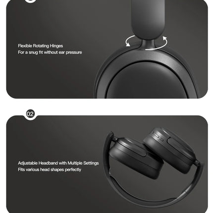 EOENKK Chioce Original SY-T8 Wireless Headphones Bluetooth 5.4 20h Long Battery Life Noise Reduction Gaming Headset With Mic