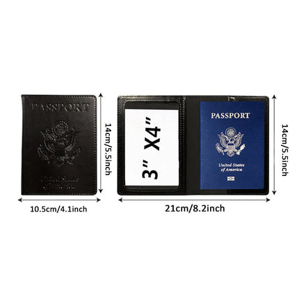 Passport Holder Cover Wallet Travel Essentials RFID Blocking Leather Card Case International Travel Must Haves Travel Accessorie