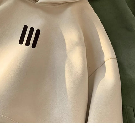 Men's Hoodie Classic Style Men's and Women's Clothing Autumn and Winter Casual Super Large Hoodie Sportswear Warm and Windproof