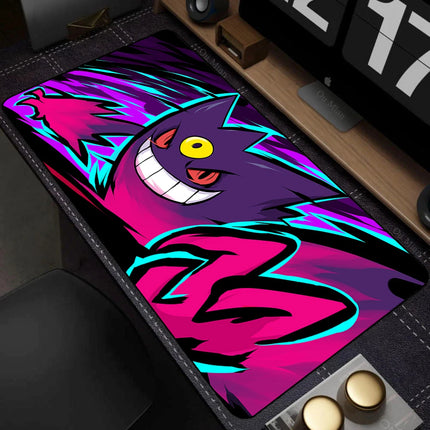 Purple Japan Anime Mouse Pad PC Cool P-pokemon Gamer Cabinet Keyboard Rug XXL G-gengar Extended Desk Mat Laptop Kawaii Mousepad