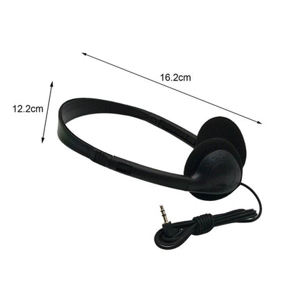 Comfortable Wearing Noise Reduction ABS Portable Headphone Wired Headset Earbud Stereo 3.5mm Clear HiFi Gaming Headphones