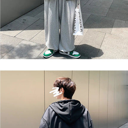 US Size Zip Up Hoodies Autumn Hooded Sweatshirts Men's Hoodie Cardigan Solid Color Classic Jacket Men Coat Men Clothing