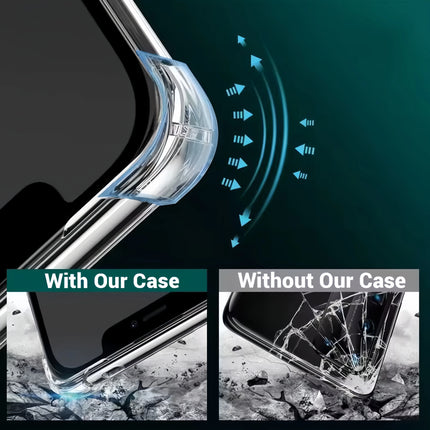 Silicone TPU Phone Case For iPhone 17 Clear Shockproof Anti Fall Cases Slim Back Cover