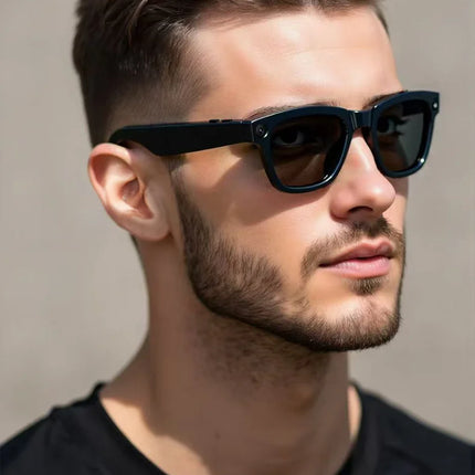 AI Smart Glasses 500W HD Camera Shooting Bluetooth Calling Intelligent Voice Assistant Control Music Smart Glasses For Men Women