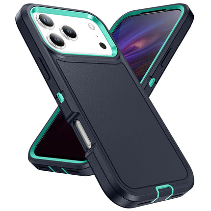 3 in 1 Hybrid Armor Shockproof Defend Case For iPhone 17 Heavy Duty Protection Rugged Cover