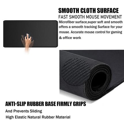 Japan Anime Desk Mat XL PC Akaza Gamer Cabinet Keyboard Rug Laptop Ghost D-demon Slayer Mouse Pad Black And White Manga Mousepad
