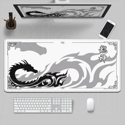Black & Red Dragon God Mouse Pad Gaming XXL Non-Slip Keyboard Desk Mat Office Carpet Computer Mouse Mat XL New HD Print Mousepad