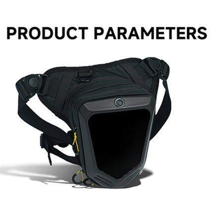 LED Eye Motorcycle Riding Unisex Leg Bag APP Intelligent Graphic Shoulder Bag DIY Hard Shell Waterproof Travel Hiking Pocket