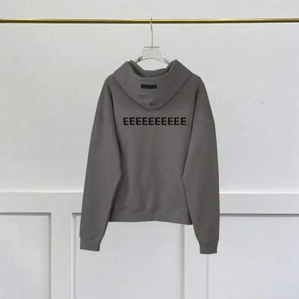 Season 7 Double Line Front and Back Double Row Flocking Letter Hoodies Classic High Street Men's Hoodie Loose Casual Couple Coat