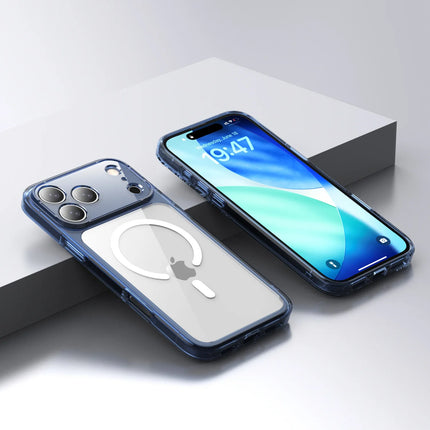 Transparent Magsafe Magnetic Phone Case for IPhone 17 Air 17 Pro Max Wireless Charging Shockproof Protective Hard Back Cover