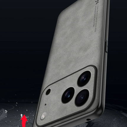EUCAGR Luxury Sheepskin PU Leather Phone Case For iPhone 17Protect Stand Back Cover