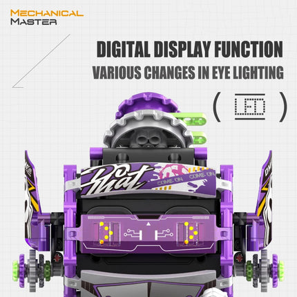 549PCS Integrated Robot Esports Girl Scorpion 3-in-1 Programming Remote Control Electric Assembly Building Block Model Toys Gift