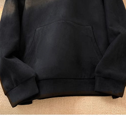 Men's Hoodie Classic Style Men's and Women's Clothing Autumn and Winter Casual Super Large Hoodie Sportswear Warm and Windproof