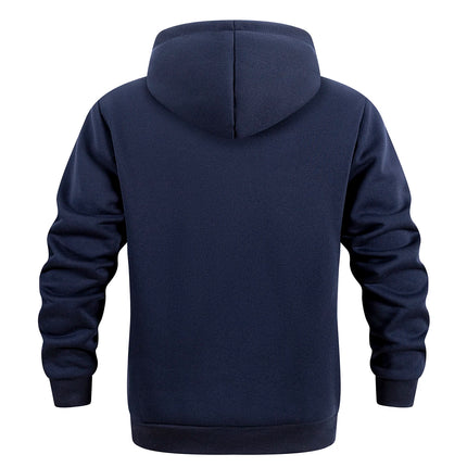 Men's Hoodie Zipper Warm Sweatshirts Fashion Men Casual Jacket Autumn Winter Outdoor Hoodie Pullover Male Sportswear Streetwear