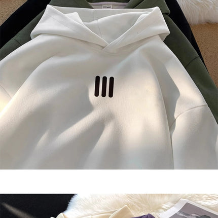 Men's Hoodie Classic Style Men's and Women's Clothing Autumn and Winter Casual Super Large Hoodie Sportswear Warm and Windproof