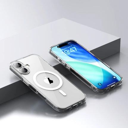 Transparent Magsafe Magnetic Phone Case for IPhone 17 Air 17 Pro Max Wireless Charging Shockproof Protective Hard Back Cover