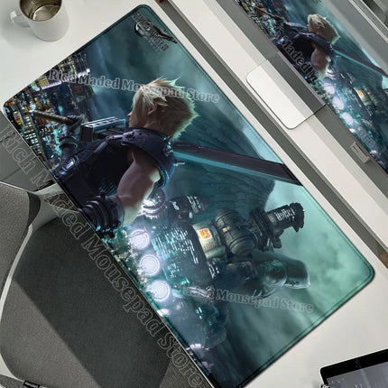 90x40 FINAL FANTASY VII Lockhart Large Mousepad Xxl Gaming Accessories Gamer Keyboard Desk Mat PC Accessories E-Sports Mouse Pad