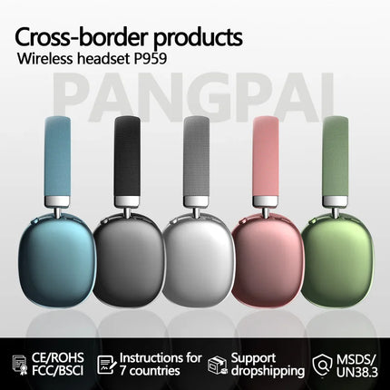 Original Over-Ear Wireless Bluetooth Headphones Noise Cancelling Microphone Gaming Head  Mounted Earphones Supports TF Card