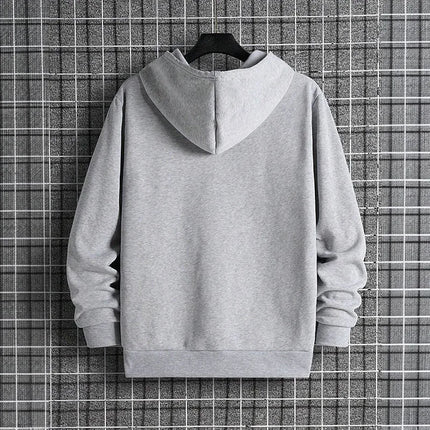 Male Daily Casual Fashion Pullover Outdoor Gym Fitness Sporty Hooded Coats Men's Hoodie Autumn Winter High Grade Warm Sweatshirt