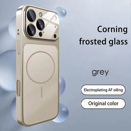 Original Glass Nano Matte Case For iPhone 17 Magnetic For Magsafe Wireless Charging Anti-Drop Phone Case