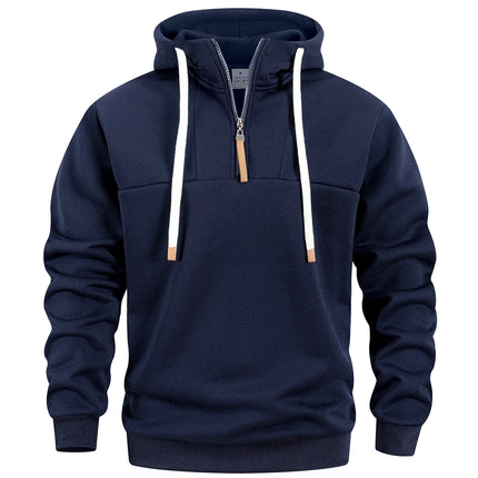Men's Hoodie Zipper Warm Sweatshirts Fashion Men Casual Jacket Autumn Winter Outdoor Hoodie Pullover Male Sportswear Streetwear