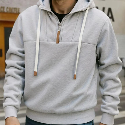 Men's Hoodie Zipper Warm Sweatshirts Fashion Men Casual Jacket Autumn Winter Outdoor Hoodie Pullover Male Sportswear Streetwear
