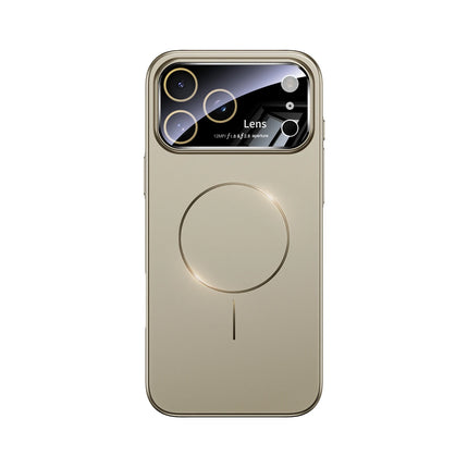 New Large Window Magsafe Phone Case for IPhone 17 Magnetic Wireless Charging Skin Feel PC Protection Phone Cover