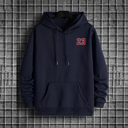 Male Daily Casual Fashion Pullover Outdoor Gym Fitness Sporty Hooded Coats Men's Hoodie Autumn Winter High Grade Warm Sweatshirt