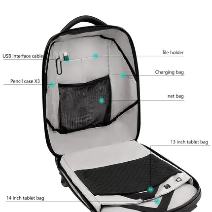 Motorcycle Bags Smart Led Pixel APP Display Screen Intelligent Advertising Business bag Waterproof Moto Riding Creative Backpack