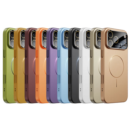 New Large Window Magsafe Phone Case for IPhone 17 Magnetic Wireless Charging Skin Feel PC Protection Phone Cover