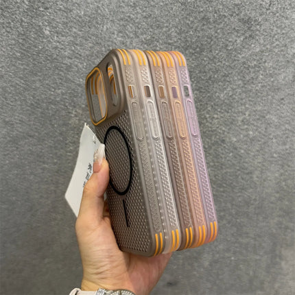 Breathable Heat Dissipation Magnetic Phone Case For iPhone 17 Air 17 16 15 14 13 12 Pro Max Plus Magsafe Wireless Charging Cover