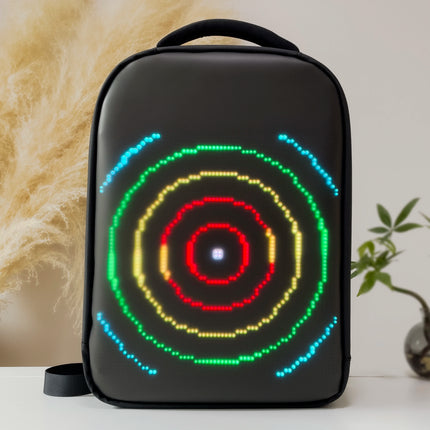 Fashion LED Backpack With Digital Screen Remote Control Photo Rucksack Bag Back Laptop 15.4 Inch For School Motorcycle Camping