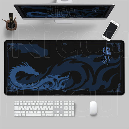 Black & Red Dragon God Mouse Pad Gaming XXL Non-Slip Keyboard Desk Mat Office Carpet Computer Mouse Mat XL New HD Print Mousepad