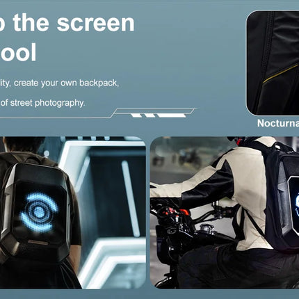 DIVOOM Cyberbag Innovative Smart LED Backpack LED locomotive backpack Display scree backpack Business travel Laptop Backpack