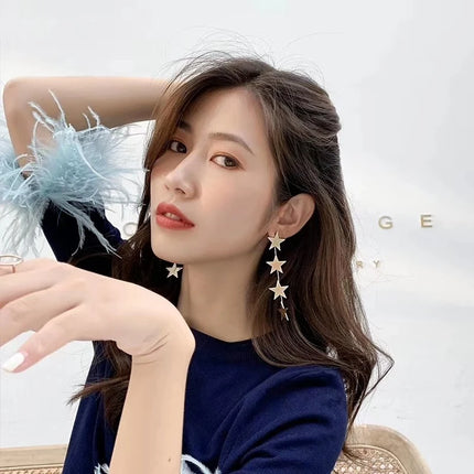 Beautiful Stars Long Earrings For Women Unique Statement New Fashion Jewelry Wholesale